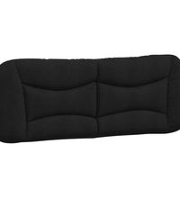 Bett mit Matratze Schwarz 140x190 cm Stoff