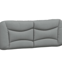 Bett mit Matratze Hellgrau 180x200 cm Stoff