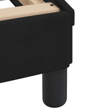 Bett mit Matratze Schwarz 80x200 cm Samt