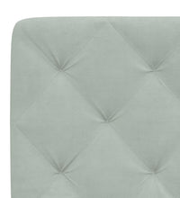 Bett mit Matratze Hellgrau 90x190 cm Samt