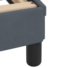 Bett mit Matratze Dunkelgrau 90x190 cm Samt