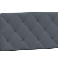 Bett mit Matratze Dunkelgrau 90x200 cm Samt