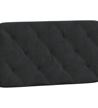 Bett mit Matratze Schwarz 90x200 cm Samt