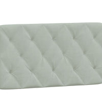 Bett mit Matratze Hellgrau 100x200 cm Samt