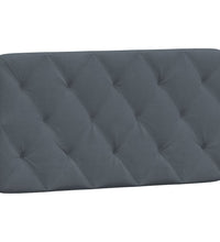 Bett mit Matratze Dunkelgrau 100x200 cm Samt