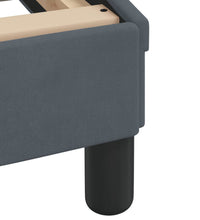 Bett mit Matratze Dunkelgrau 100x200 cm Samt