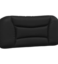 Bett mit Matratze Schwarz 80x200 cm Kunstleder