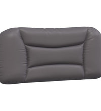 Bett mit Matratze Grau 80x200 cm Kunstleder