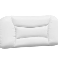 Bett mit Matratze Weiß und Schwarz 90x200 cm Kunstleder