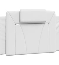 Bett mit Matratze Weiß 90x200 cm Kunstleder