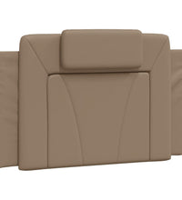 Bett mit Matratze Cappuccino-Braun 90x200 cm Kunstleder