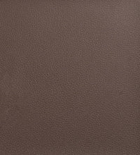 Bett mit Matratze Braun 140x190 cm Kunstleder