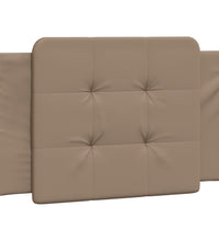 Bett mit Matratze Cappuccino-Braun 90x200 cm Kunstleder