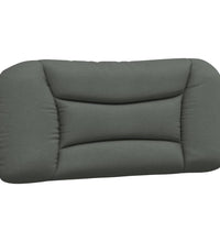 Bettgestell mit LED ohne Matratze Dunkelgrau 90x190 cm Stoff