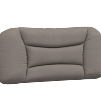 Bettgestell mit LED ohne Matratze Taupe 90x190 cm Stoff