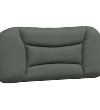 Bettgestell mit LED ohne Matratze Dunkelgrau 90x200 cm Stoff