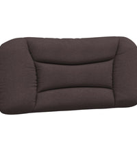 Bettgestell mit LED ohne Matratze Dunkelbraun 90x200 cm Stoff