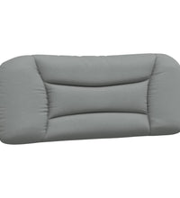 Bettgestell mit LED ohne Matratze Hellgrau 100x200 cm Stoff