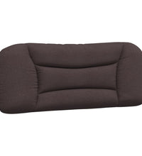 Bettgestell mit LED ohne Matratze Dunkelbraun 100x200 cm Stoff