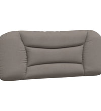 Bettgestell mit LED ohne Matratze Taupe 100x200 cm Stoff