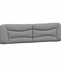 Bettgestell mit LED ohne Matratze Hellgrau 200x200 cm Stoff