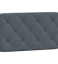 Bettgestell mit LED-Leuchten Dunkelgrau 90x190 cm Samt