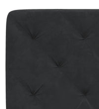 Bettgestell mit LED-Leuchten Schwarz 90x190 cm Samt