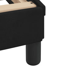 Bettgestell mit LED-Leuchten Schwarz 90x190 cm Samt