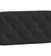 Bettgestell mit LED-Leuchten Schwarz 90x200 cm Samt