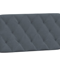 Bettgestell mit LED-Leuchten Dunkelgrau 100x200 cm Samt