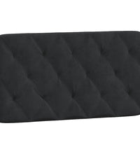 Bettgestell mit LED-Leuchten Schwarz 100x200 cm Samt