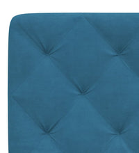 Bettgestell mit LED-Leuchten Blau 100x200 cm Samt