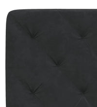 Bettgestell mit LED-Leuchten Schwarz 120x200 cm Samt