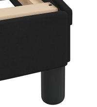 Bettgestell mit LED-Leuchten Schwarz 140x190 cm Samt