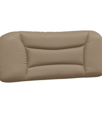 Bettgestell mit LED Cappuccino-Braun 100x200 cm Kunstleder