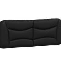 Bettgestell mit LED Schwarz 140x200 cm Kunstleder