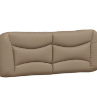 Bettgestell mit LED Cappuccino-Braun 140x200 cm Kunstleder