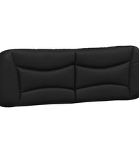 Bettgestell mit LED Schwarz 160x200 cm Kunstleder