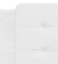 Bettgestell mit LED Weiß 90x190 cm Kunstleder