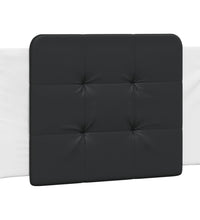 Bettgestell mit LED Weiß und Schwarz 90x190 cm Kunstleder