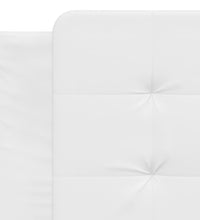 Bettgestell mit LED Weiß 90x200 cm Kunstleder