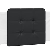 Bettgestell mit LED Weiß und Schwarz 90x200 cm Kunstleder