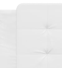 Bettgestell mit LED Weiß 100x200 cm Kunstleder