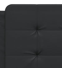 Bett mit LED-Beleuchtung ohne Matratze Schwarz 120x200 cm