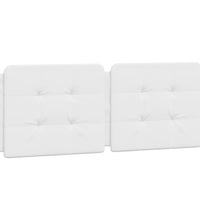 Bettgestell mit LED Weiß 120x200 cm Kunstleder