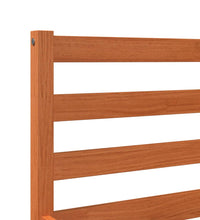 Massivholzbett ohne Matratze Wachsbraun 100x200 Kiefernholz