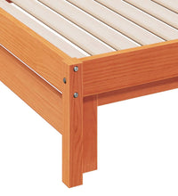 Tagesbett Ausziehbar Wachsbraun 80x200 cm Massivholz Kiefer