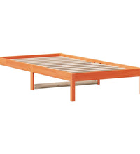 Tagesbett ohne Matratze Wachsbraun 90x200 cm Massivholz Kiefer