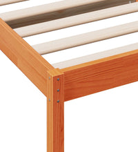 Tagesbett ohne Matratze Wachsbraun 90x200 cm Massivholz Kiefer