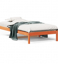 Tagesbett ohne Matratze Wachsbraun 90x200 cm Massivholz Kiefer